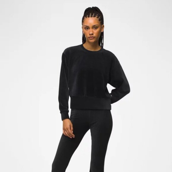 NEW Prana Escambia Pull Over Crewneck Organic Ribbed Long Sleeve Plush Shirt Top - Picture 4 of 5